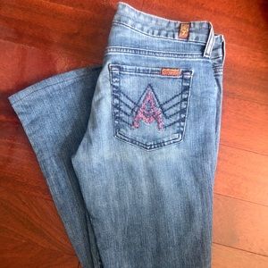 7 for All Mankind size 27 A blue jeans.